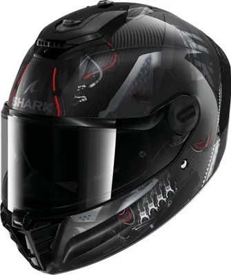 Produktbild von Shark Spartan RS Xbot Carbon Helm, schwarz/grau/rot, S  (55/56)