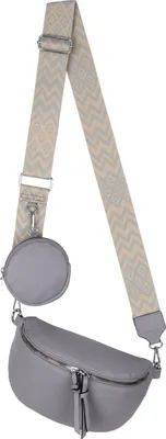 Produktbild von Bauchtasche Umhängetasche Kunstleder Crossbody-Bag Italy-Design PURPLE (YB-5566)