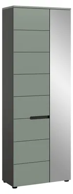 Produktbild von Garderobenschrank Canu | Smoke Green / Basalt grau