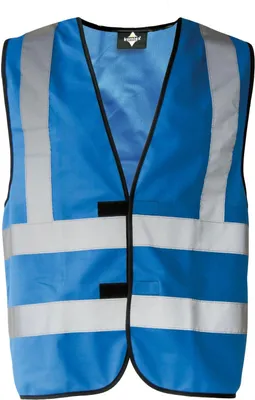 Immagine prodotto di Korntex KX140 | Gilet ad alta visibilità con quattro strisce riflettenti EN ISO 20471 - Colore: Blu - Taglia: 3XL