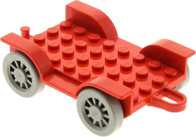 Produktbild von 1x Lego Fabuland Fahrzeug 6x8 rot Chassis Anhänger Rad 3797 3679 4796c01