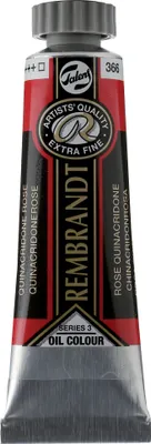 Image de Rembrandt peinture à l'huile tube 15 ml rose chinacridone 366
