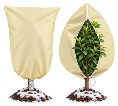 Immagine prodotto di Protezione invernale per piante in vaso da esterno, confezione da 2, dimensioni 120 x 80 cm