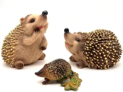 Produktbild von Gartendeko Igel 3 Stück, braun, Tierskulptur