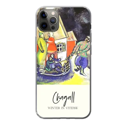 Produktbild von MuchoWow® Handyhülle Schutzhülle Hülle für iPhone 13 Pro Max Winter in Witebsk - Chagall Silikon Softcase Handy Hülle - Mobiltelefon