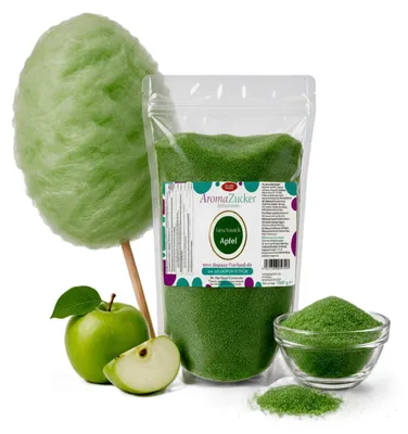 Immagine prodotto di Aroma: zucchero filato, mela. Gusto: 1 kg. Sacchetto
