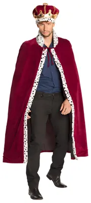 Produktbild von König Kostümset - Karnevalskostüm Herren Fasching