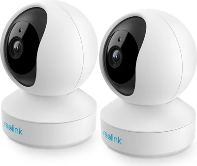 Zdjęcie produktu dla Wewnętrzna kamera obrotowa i uchylna Reolink WiFi z 3 MP HD, 2,4 GHz WiFi Kamera do monitoringu wewnątrz telefonu komórkowego z obrotem / pochyleniem, 2-kierunkowym dźwiękiem, noktowizorem i wykrywaniem ruchu, E1-2Pack