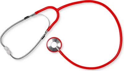 Produktbild von Med Comfort PVC Flachkopf Stethoskop - Rot
