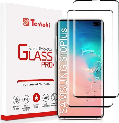 Immagine prodotto di Tentoki vetro blindato Samsung Galaxy S10 Plus [2 pezzi] protezione schermo 9H durezza