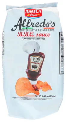 Produktbild von Amica Chips PAC6098, Kartoffelchips, 130 g, Grill, 1 Stück(e), 479 kcal, 2004 kJ