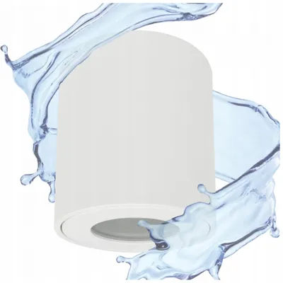 Image de Spot blanc 1xGU10x35W en aluminium, dimensions : 8,4 x 8 x 8 cm, IP44, Ecolight