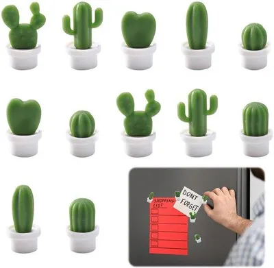 Produktbild von Mini magnetische Deko-Sticker für Kühlschränke, 12 Stück, für Kinder, kleine Kühlschränkmagneten, für Whiteboards, Schränke und Fotos.