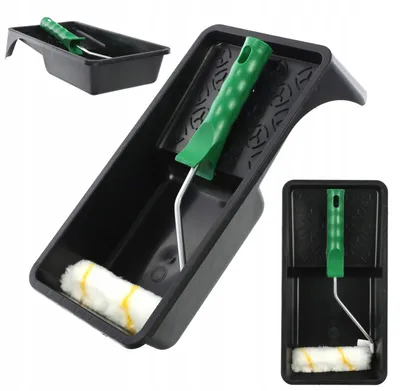 Produktbild von Bobimarket Farbwalzen-Set Goldfaden 10 cm mit Abstreifgitter