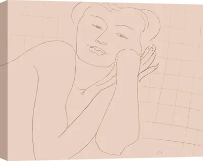Produktbild von Bild auf Leinwand von Henri Matisse – Studie – 70 x 50 cm