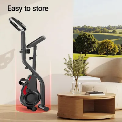 Immagine prodotto di Cyclette da casa - Modello CBX10 - Resistenza magnetica silenziosa, 8 livelli - Sella e manubrio regolabili - Display LCD - Portata massima fino a 136 kg