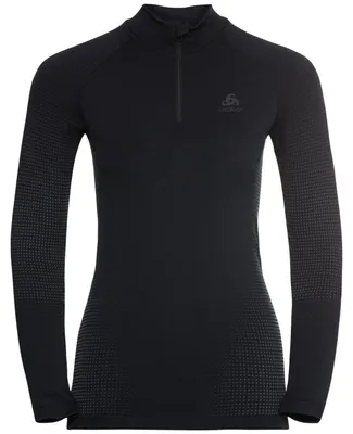 Produktbild von ODLO BL TOP Turtle neck l/s half zip PERFORMA SCHWARZ L