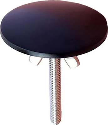 Immagine prodotto di INF Copriforo Lavello: Sigillo Antigoccia & Tappo Decorativo - Lega di Zinco & Acciaio Inox Nero