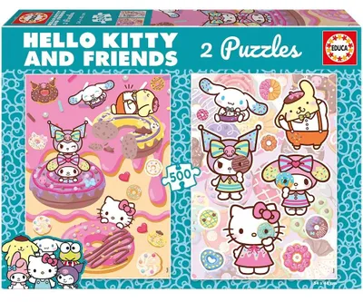 Produktbild von Educa Hello Kitty Puzzle 2x500 Stücke Rosa  Kinder Rosa One Size