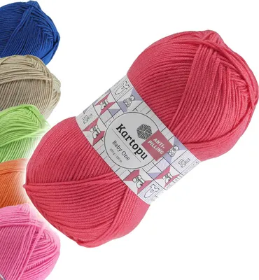Produktbild von 100g Strickgarn Kartopu BABY ONE Antipilling Babywolle Babystrickgarn, 45 Farben