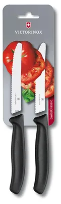 Produktbild von Victorinox Tafelmesser 2tlg. Wellenschliff 11cm schwarz