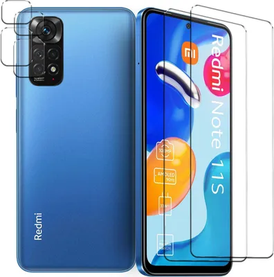 Produktbild von 4in1 Conie Schutzfolien Set für Xiaomi Redmi Note 11S Glasfolie Displayschutz Kamera Schutz Folie Panzer Glas Schutzfolie
