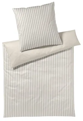 Produktbild von JOOP Flanell Bettwäsche Soft Lines cream 155x220 cm + 80x80 cm