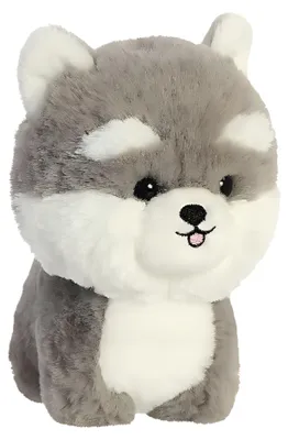 Produktbild von Aurora Teddypets Husky Grau 18cm