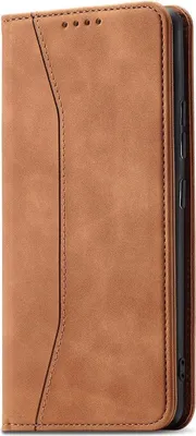 Zdjęcie produktu dla Magnet Fancy Case etui Samsung Galaxy S23+ pokrowiec z klapką portfel podstawka brązowe