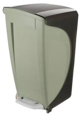 Image de Poubelle à pédale 17L - 23 x 30 x 43 cm - Vert sauge