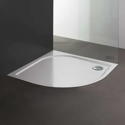Produktbild von Mineralguss Viertelkreisduschwanne 80 CM bodengleicher Einbau | Klio