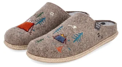 Immagine prodotto di Toni Pons, pantofole da casa in feltro, color beige, taglia 47