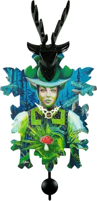 Produktbild von Fantasticlock Schwarzwalduhr mit Quarzuhrwerk und Kuckucksruf