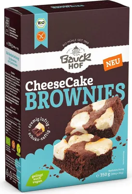 MIESZANKA NA SERNIKOBROWNIE BEZGLUTENOWA BIO 350 g - BAUCK HOF