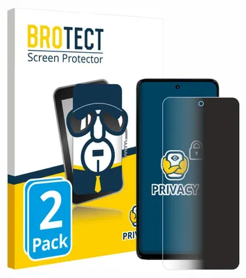 Produktbild von 2x BROTECT Sichtschutzfolie für Motorola Moto G56 Anti-Spy Privacy Sichtschutz Blickschutz Folie Blaulicht-Schutz