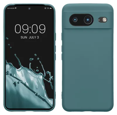Produktbild von kwmobile Slim Case kompatibel mit Google Pixel 8 Hülle - Handyhülle aus Silikon in Arctic Night