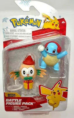 Obrázok produktu pre Jazwares Pokémon Holiday Squirtle a Holiday Rowlet
