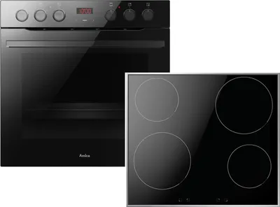 Produktbild von AMI EHIX 933 133 S, Zonen-Induktionskochfeld, 4 Zone(n), Glas, Schwarz, Touchsteuerung, 6 cm