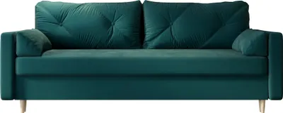 Produktbild von Roe Furniture | Schlafsofa - ASTRA - 228x88 cm - Türkis - Mit Bettkasten und Relaxfunktion - Sofa - Sofabett