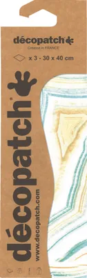 Produktbild von Décopatch 6x Blisterpackung 3 Bogen Papier 30x40cm gleichen Design Nr. 856 C856C