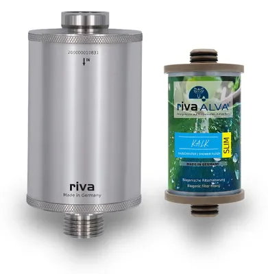 Produktbild von rivaALVA Kalk SLIM Duschfilter | Kalkschutz