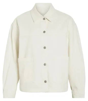 Produktbild von Vila (97) VIJAF L/S DENIM JACKET - NOOS, Cloud Dancer Cloud Dancer Cloud Dancer 38