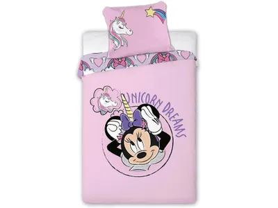 Produktbild von Povlečení Minnie Mouse Jednorožec bavlna 140x200 70x90