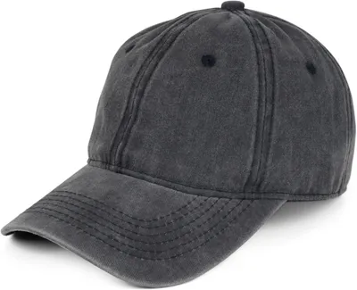 Produktbild von styleBREAKER Uni Baseball Cap Vintage Look verstellbar 6-Panel Cappy in Washed Optik mit gebogenem Schirm Baumwolle Retro Cap Damen und Herren