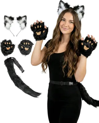 Produktbild von Katze Kostümset - Faschingskostüm Damen Karneval