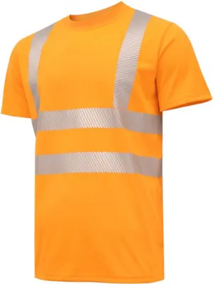 Produktbild von Warnschutz-T-Shirt Herren orange Gr. M Högert Technik, EN ISO 20471 Klasse 2 – JURAL Arbeitsshirt Warnkleidung