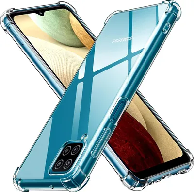 Immagine prodotto di Custodia per Samsung Galaxy A12, trasparente, guscio rigido, bordo morbido