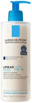 Produktbild von Reinigungscreme, La Roche Posay, Lipikar Gentle Foaming Wash AP+, für trockene und zu Ekzemen neigende Haut, parfümfrei, 400 ml