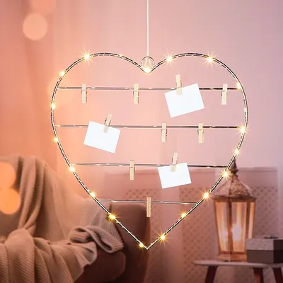 Obrázok produktu pre LED srdce na zavesenie 20 LED teplá biela  Haushalt- International