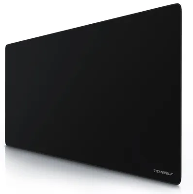 Produktbild von Titanwolf Gaming Mauspad, XXXL Speed Mousepad 1200 x 600 mm, Geschwindigkeit & Präzision, Schriftzug Alpha